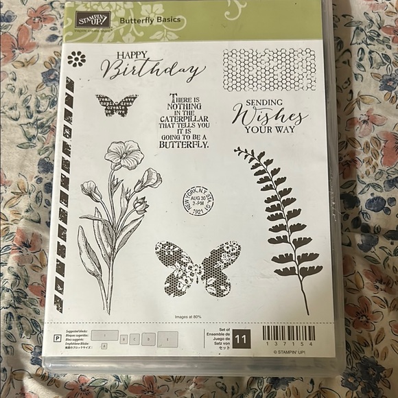 Stampin' Up! | Design | Stampin Up Butterfly Basics Stamp Set Black ...